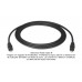 Cable Fibra ópica Toslink macho a macho, negro 1 m